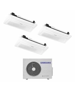 climatizzatore condizionatore samsung inverter trial split aj068txj3 +9000+12000+12000 serie cassetta 1 via windfree filocomando classe a++/a+ gas r32