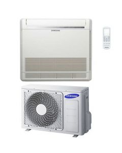 climatizzatore condizionatore samsung monosplit inverter serie console pavimento con telecomando ac026rnj-dkg 9000 btu/h classe a+/a+ gas r32