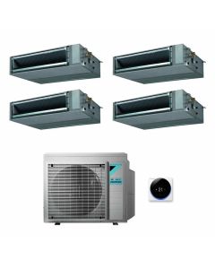 CLIMATIZZATORE CONDIZIONATORE DAIKIN INVERTER QUADRI SPLIT 4 MXM80N+12000+12000+12000+12000 SERIE CANALIZZATO MEDIA PREVALENZA CLASSE A+++ GAS R 32 