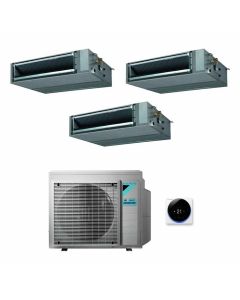 CLIMATIZZATORE CONDIZIONATORE DAIKIN INVERTER TRIAL SPLIT 3 MXM68N+12000+12000+12000 SERIE CANALIZZATO MEDIA PREVALENZA CLASSE A+++ GAS R 32