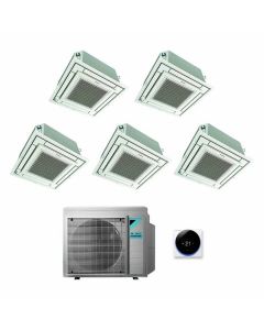 CLIMATIZZATORE CONDIZIONATORE DAIKIN INVERTER PENTA SPLIT 5 MXM90N+9000+9000+9000+12000+12000 SERIE CASSETTA A 4 VIE CLASSE A+++ GAS R 32