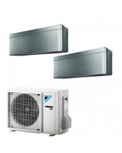 Climatizzatore Condizionatore Daikin Inverter Dual Split 2 Mxm40+9000+9000 Serie Stylish Silver Wi-Fi Classe A+++ Gas R 32