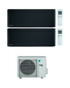 Climatizzatore Condizionatore Daikin Inverter Dual Split 2 Mxm40+9000+9000 Serie Stylish Total Black Wi-Fi Classe A+++ Gas R 32