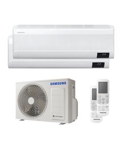 climatizzatore condizionatore samsung inverter dual split aj050txj2+9000+12000 serie windfree avant wi fi classe a+++/a++ gas r32