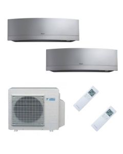 Climatizzatore Condizionatore Daikin Inverter Dual Split 2 Mxm50m+9000+12000 Serie Emura Silver Wi-Fi Classe A+++ Gas R 32