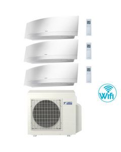 Climatizzatore Condizionatore Daikin Inverter Trial Split 3 Mxm68n+9000+12000+18000 Serie Emura White Wi-Fi Classe A+++ Gas R 32