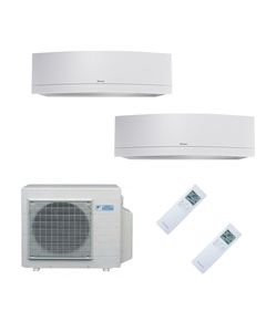 Climatizzatore Condizionatore Daikin Inverter Dual Split 2 Mxm50m+9000+12000 Serie Emura White Wi-Fi Classe A+++ Gas R 32