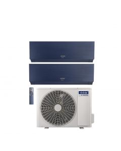 Climatizzatore Condizionatore Toyotomi inverter Dual split mfm14inv2 +9000 +9000 serie Erai Blu wi-fi classe a+++/a++ gas r 32
