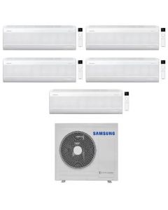 climatizzatore condizionatore samsung inverter penta split aj100+9000+9000+9000+9000+9000 serie wind free avant s2 wi fi classe a++/a+ gas r32