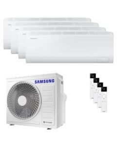 climatizzatore condizionatore samsung inverter quadri split aj080+9000+9000+9000+12000 serie cebu s2 wi fi classe a++/a+ gas r32