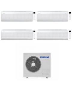 climatizzatore condizionatore samsung inverter quadri split aj080+9000+9000+12000+12000 serie wind free avant s2 wi fi classe a++/a+ gas r32
