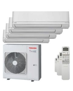 CLIMATIZZATORE CONDIZIONATORE TOSHIBA INVERTER QUADRI SPLIT RAS 4 M 27U2AVGE+10000+13000+13000+13000 SERIE SHORAI EDGE CLASSE A++ GAS R 32