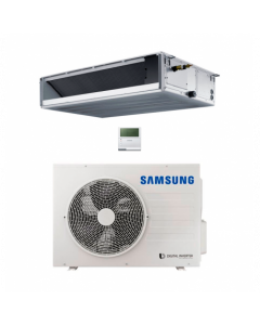climatizzatore condizionatore samsung monosplit inverter serie canalizzato filo comando bassa prevalenza  ac026rnl-dkg 9000 btu/h classe a++/a gas r32