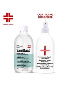 SMARTBACT DISINFETTANTE CON EROGATORE 500 ML IN ESPOSITORE DA BANCO DA 9 PZ.