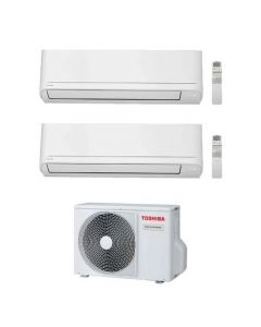 climatizzatore condizionatore toshiba inverter dual split RAS-2M14U2AVG-E  +9000+9000 serie seya smart classe a++/a++ gas r 32