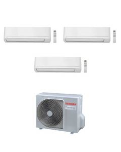 climatizzatore condizionatore toshiba inverter trial split RAS-3M18U2AVG-E  +12000+12000+16000 serie seya smart classe a++/a++ gas r 32