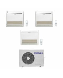 CLIMATIZZATORE CONDIZIONATORE SAMSUNG INVERTER TRIAL SPLIT  AJ052TXJ3+9000+9000+9000 SERIE CONSOLE PAVIMENTO TELECOMANDO CLASSE A+++/A+ GAS R32