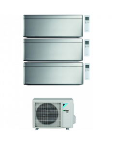 Climatizzatore Condizionatore Daikin Inverter Trial Split 3 Mxm52+9000+9000+9000 Serie Stylish Silver Wi-Fi Classe A+++ Gas R 32