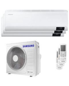 CLIMATIZZATORE CONDIZIONATORE SAMSUNG INVERTER TRIAL SPLIT AJ068TXJ3+9000+9000+12000 SERIE WINDFREE ELITE WI-FI CLASSE A++/A+ GAS R32 